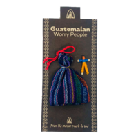 Guatemalan Worry Doll 6 MINI with Bag and Display Card