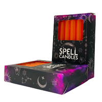 Spell Candle 10cm ORANGE pack of 12