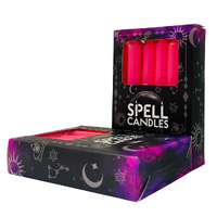 Spell Candle 10cm PINK pack of 12