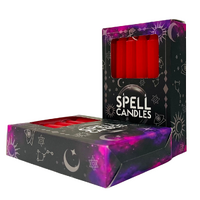 Spell Candle 10cm RED pack of 12